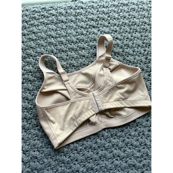 Glamorise Nude 40F US No-Bounce Camisole Sport Bra 1066 WireFree - Picture 7 of 7